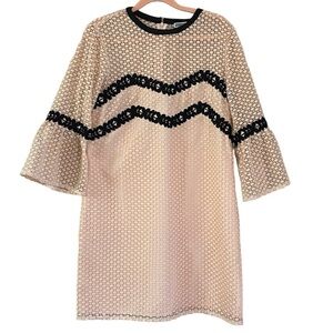 Chelsea28 Pink Lace Mini Shift Dress Women’s Medium